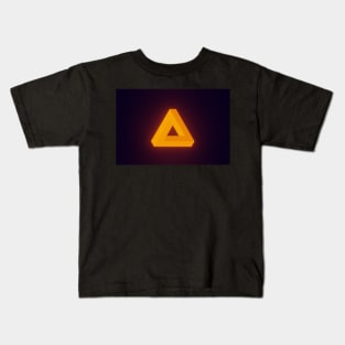 Penrose Triangle Kids T-Shirt